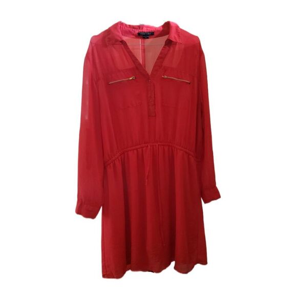 New Look Dresses & Skirts - 🌸New Look Woman's Lightweight Orange Dress with Zip Pockets